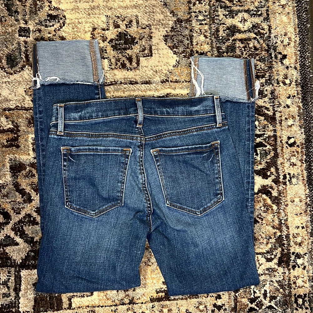 ☃️ Loft Modern Straight Medium-Dark Wash Jeans Size 26 2